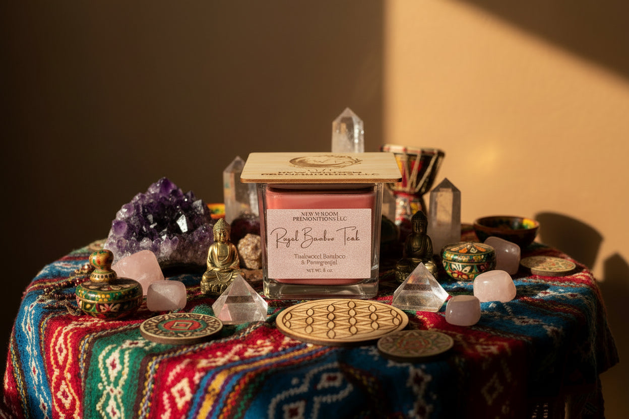 Royal Bamboo Teak "The Ancestor Tell All Focus Eye Opener" Candle