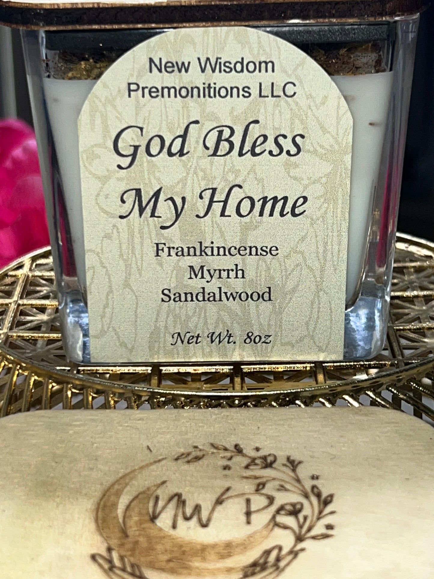 God Bless This Home Candle