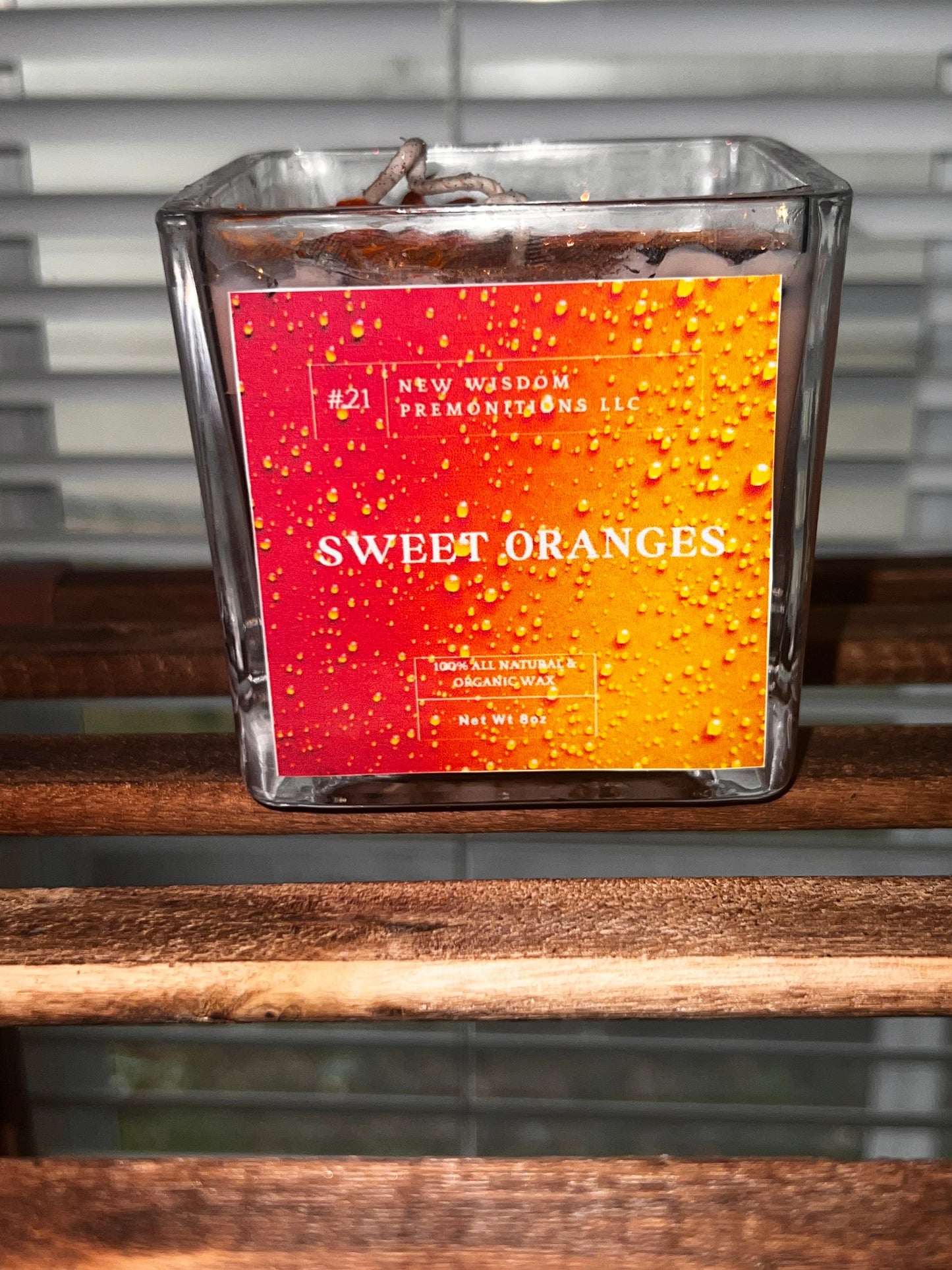 Sweet Orange Glow in the Dark Candle